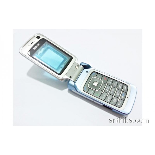 Nokia 6290 Orjinal Full Kasa Kapak Housing Cover Blue