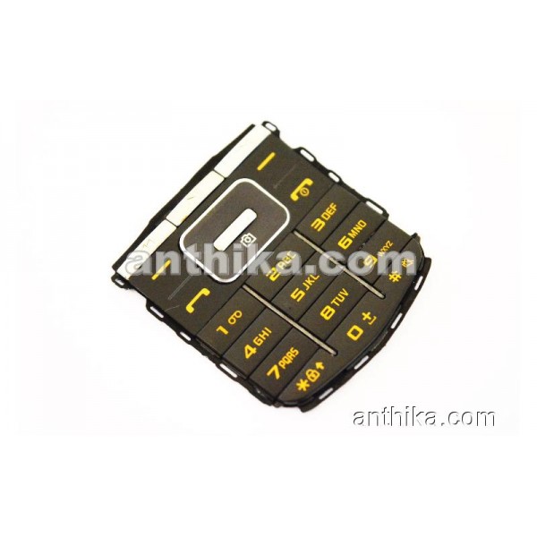 Samsung M3510 Tuş Original Keypad Black Yellow Ne...