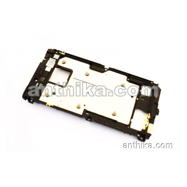 Nokia N8 N8-00 Kasa Şarj Soketi Original Middle Cover Black Used