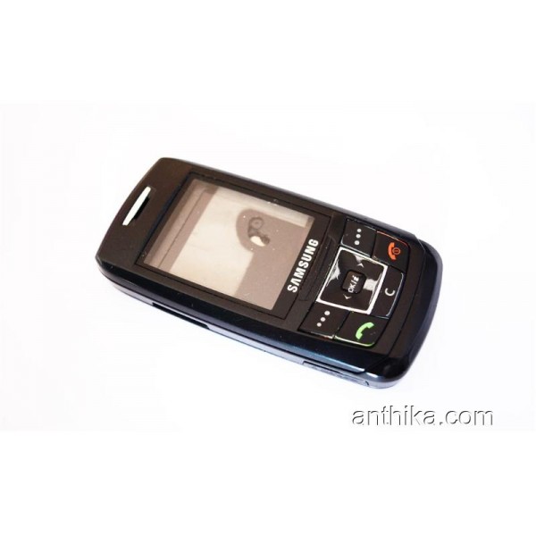Samsung E250 Kapak Kasa Tuş Original Housing Blac...
