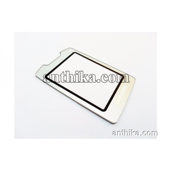 Samsung E490 Lens Cam Original Lcd Glass Silver Ne...