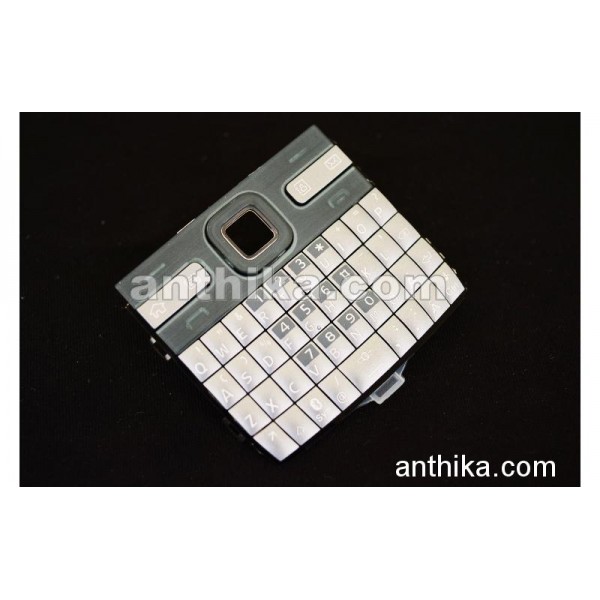 Nokia E72 Tuş Original Keypad Silver New
