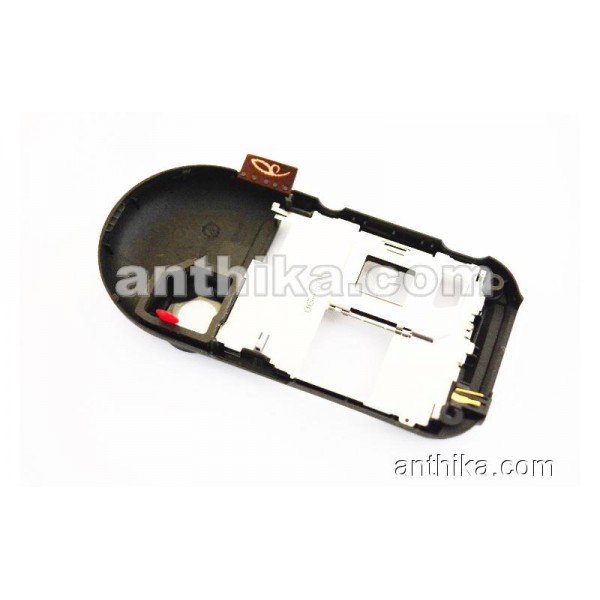 Nokia 7373 Kasa Original Middle Cover Black New