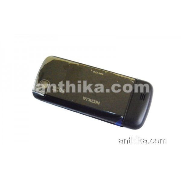 Nokia C3-01 Kapak Kasa Tuş High Quality Full Housing Dark Gray New