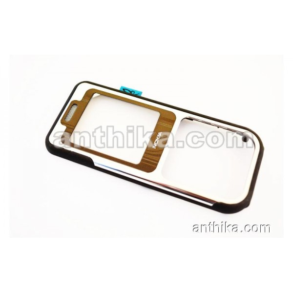 Nokia 7360 Kapak Original Front Cover Brown New