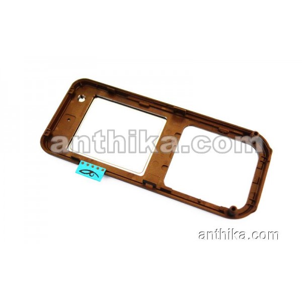 Nokia 7360 Kapak Original Front Cover Brown New