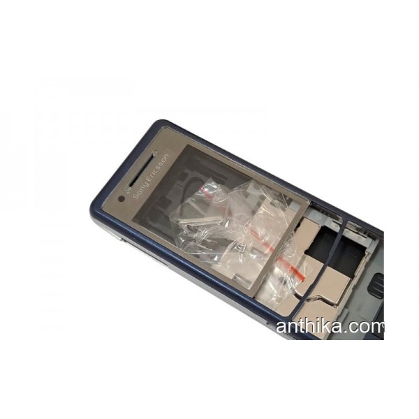 Sony Ericsson c510 c510i Kapak Kasa Housing Navy Blue New