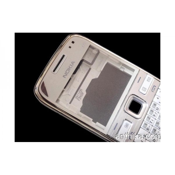 Nokia E72 E72i Kapak Kasa Tuş Original Housing White Good Condition