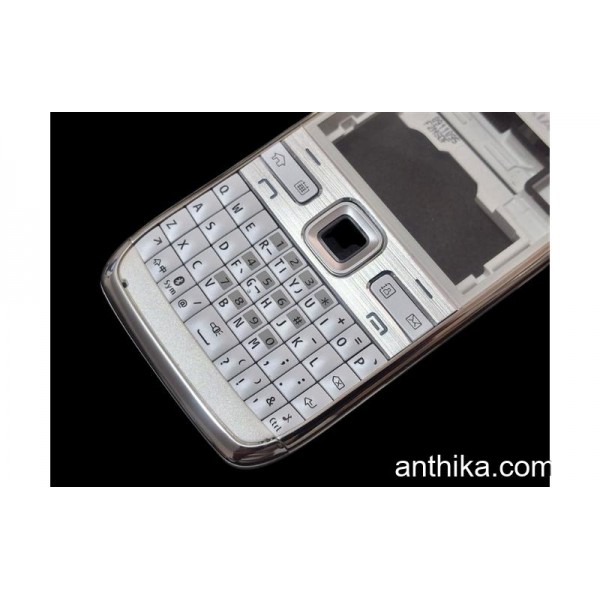 Nokia E72 E72i Kapak Kasa Tuş Original Housing White Good Condition