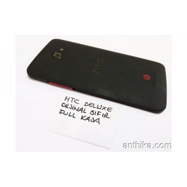 HTC DELUXE Kapak Kasa Orjinal Full Housing Black