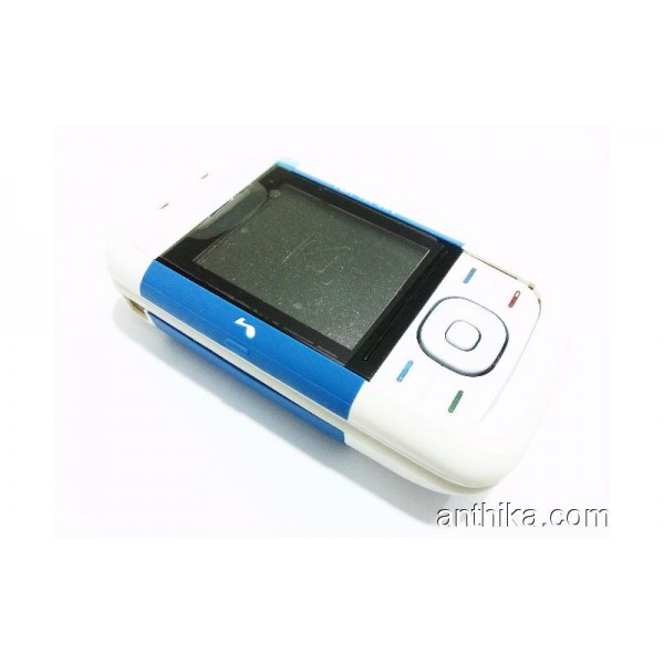 Nokia 5200 Kapak Tuş Full Kasa A++Kalite Housing Blue White