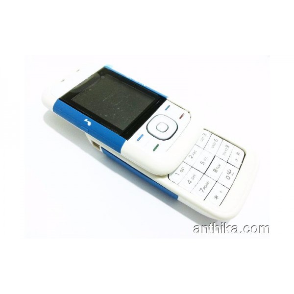 Nokia 5200 Kapak Tuş Full Kasa A++Kalite Housing Blue White