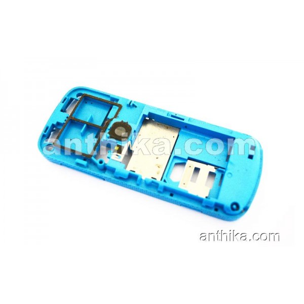 Nokia 5320 Kasa Buzzer Mikrofon Soket Original Middle Cover Blue Used