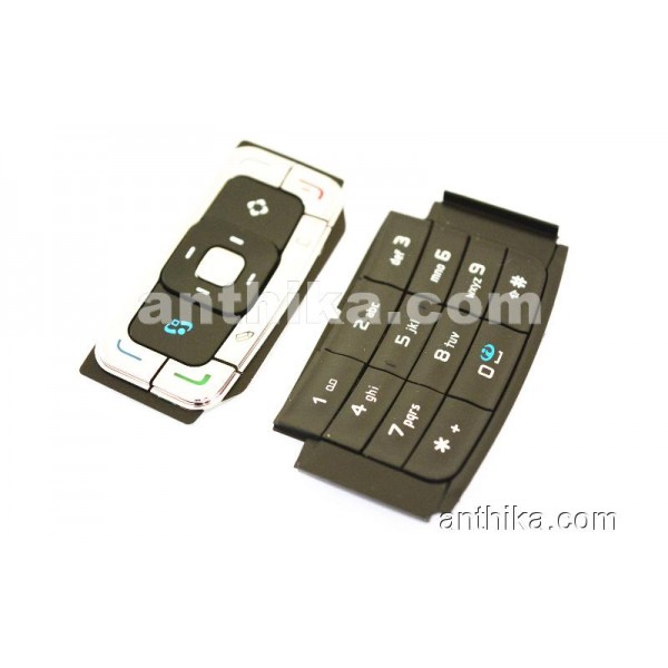 Nokia N95 Tuş High Quality Keypad Silver Black Ne...