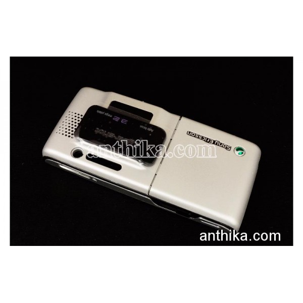 Sony Ericsson K790 K800 Kapak Kasa Tuş Orjinal Kalitesinde Silver