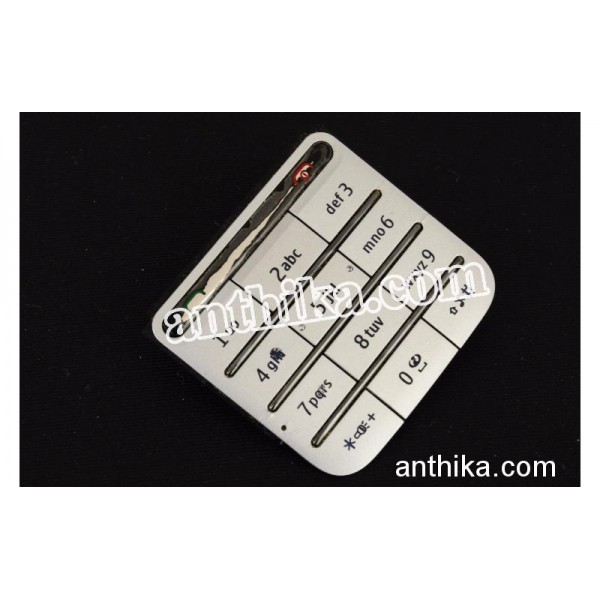 Nokia C3-01 Tuş Orjinal Keypad Silver Used 9791M6...