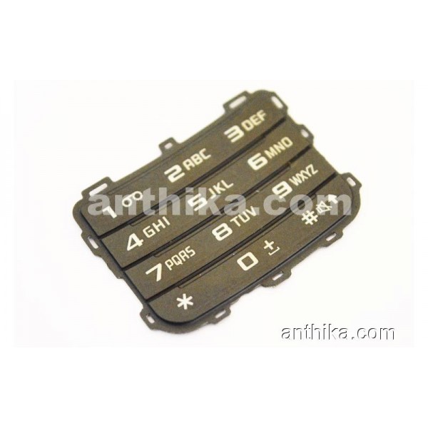Samsung C3750 Tuş Original Numeric Keypad Dark Gr...