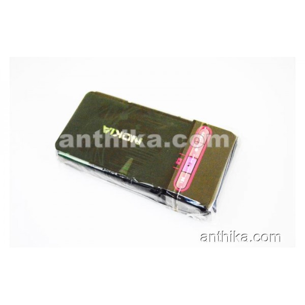 Nokia 3250 Kapak Kasa Tuş High Quality Full Housing Black Pink New