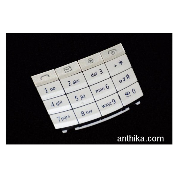 Nokia X3-02 Tuş Orjinal Kalitesinde Keypad White ...