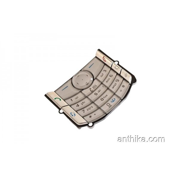 Nokia 6680 6681 Tuş Original Keypad Silver New