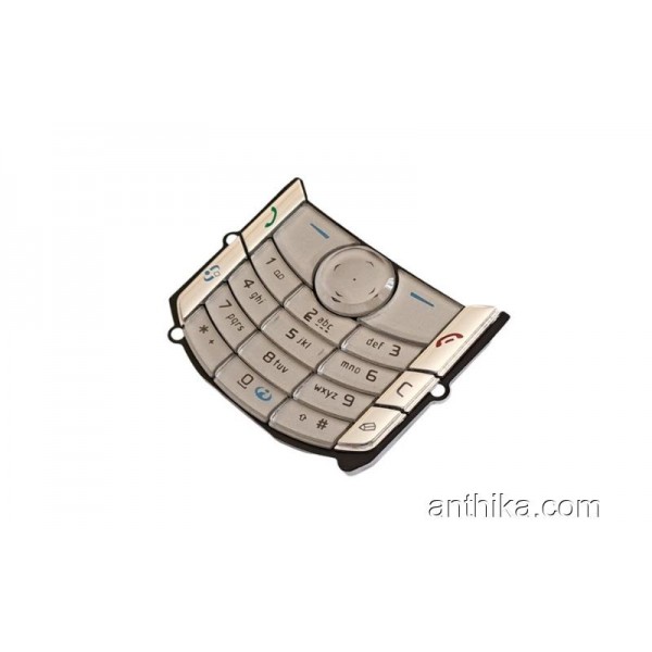 Nokia 6680 6681 Tuş Original Keypad Silver New
