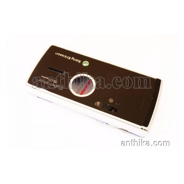 Sony Ericsson K850 Kapak Kasa Tuş High Quality Full Housing Silver Blue