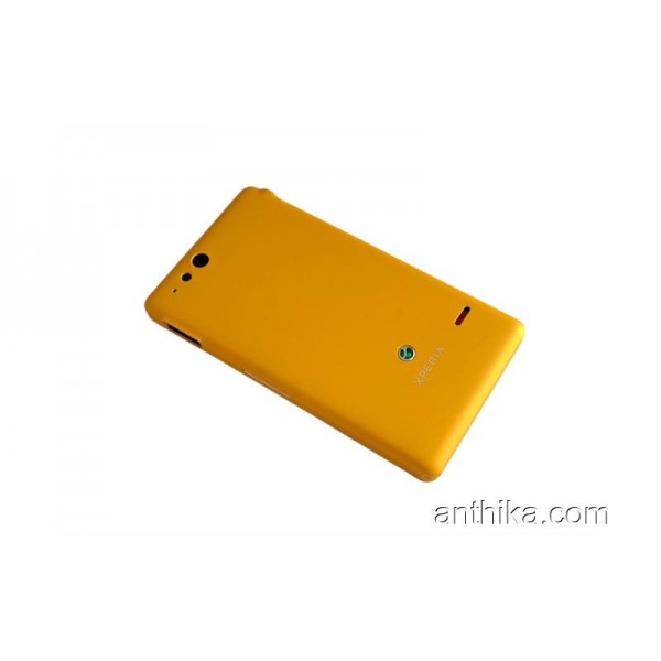 Sony Xperia Go ST27 ST27i Kapak Kasa Original Housing Yellow New