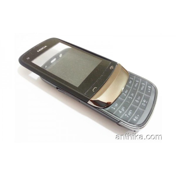 Nokia C2-03 Kasa Kapak Tuş High Quality Full Housing Black New