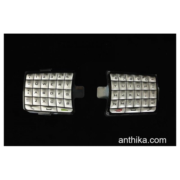 Nokia 6822 Tuş Klavye Set Original Numeric Keypad Qwertz Silver New