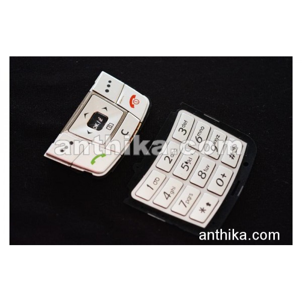 Samsung E250 Tuş Original Keypad Silver Used