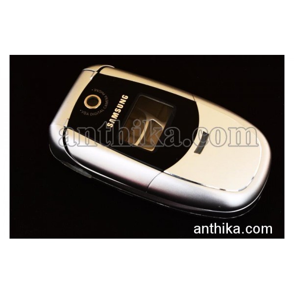 Samsung E320 Kapak Kasa Original Housing Silver Ne...