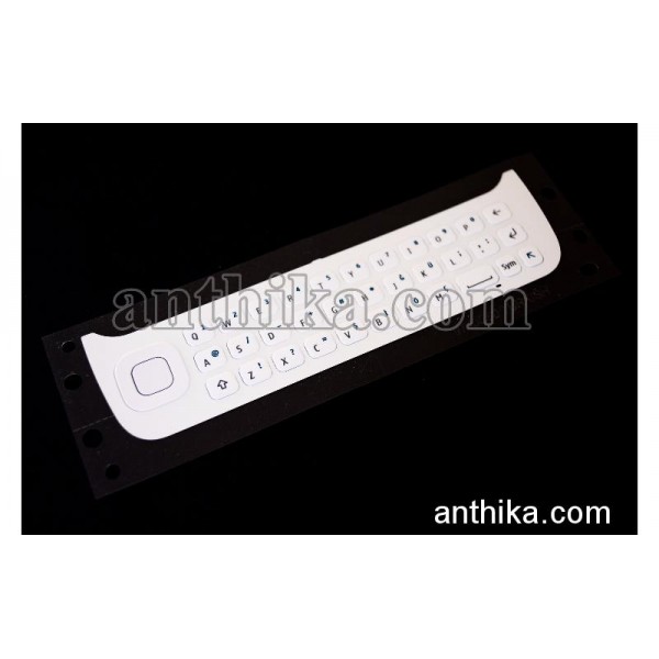 Nokia N97 Klavye Tuş Original Keypad QUERTZ White...