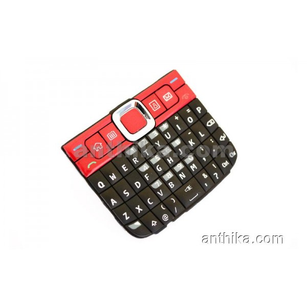 Nokia E63 Tuş High Quality Keypad Black Red New