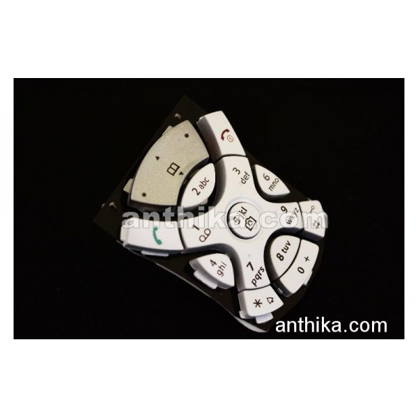 Siemens MC60 Tuş High Quality Keypad Silver White...