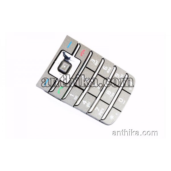 Nokia 6235 Tuş Original Keypad Silver New