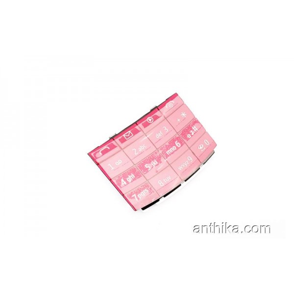 Nokia X3-02 Tuş Original Keypad Pink New