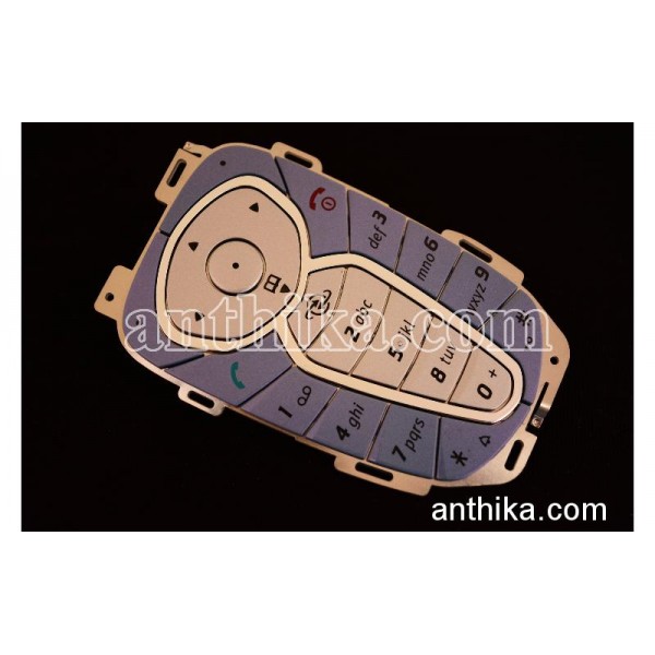 Siemens CFX65 Tuş Original Keypad Silver Blue New