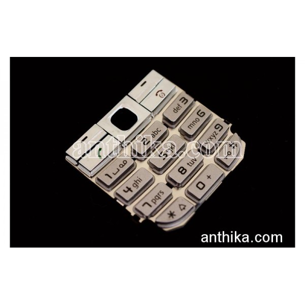 Siemens C75 Tuş Original Keypad Silver New