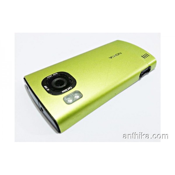 Nokia 6700 Slide Orjinal Orta Kasa Kapak Arka Kapak Green Middle-3