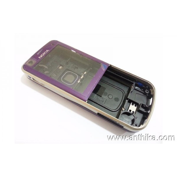 Nokia 6220 Classic Kasa Kapak Purple Housing-No 1