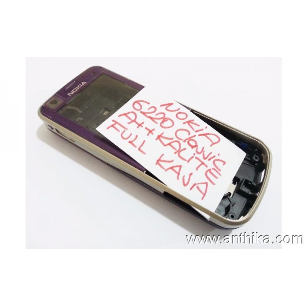 Nokia 6220 Classic Kasa Kapak Purple Housing-No 1