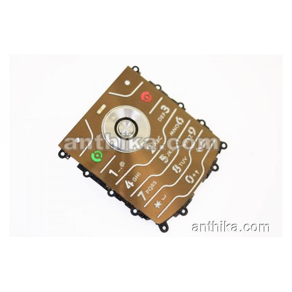 Motorola L7 Tuş Original Keypad Dark Grey New Con...