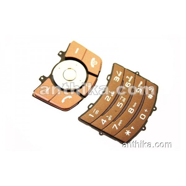 Samsung L760 Tuş Original Keypad Brown New