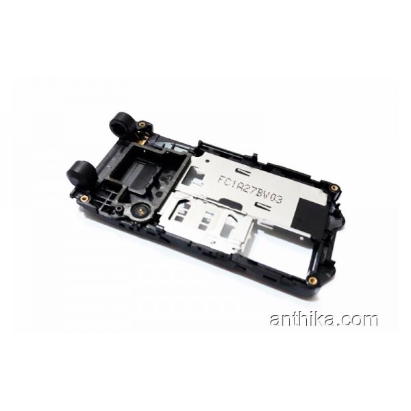 Nokia 7070 Prism Kasa Mikrofon Original Middle Cover Black Used