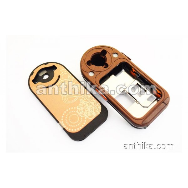 Nokia 7373 Kapak Kasa Tuş Original Housing Brown ...