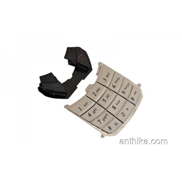 Siemens SL65 Tuş Original Keypad Sİlver Black Ne...