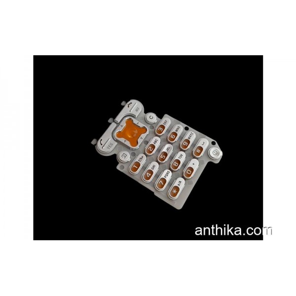 Sony Ericsson Z200 Z200i Tuş Orjinal Keypad Silve...