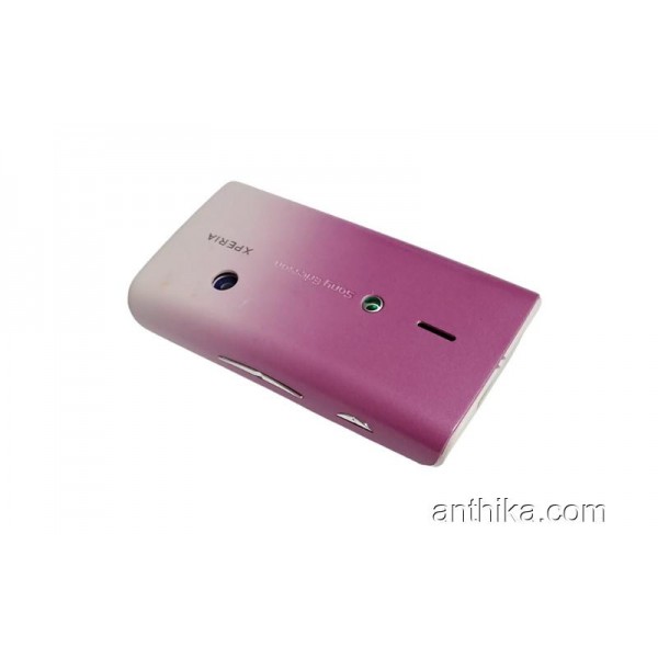 Sony Xperia E15i X8 Kapak Kasa Tuş Full Cover White Pink New