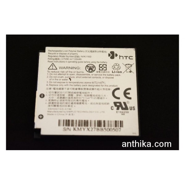 HTC Dopod 600 P5500 P5520 P5530 Niki160 Batarya Pi...