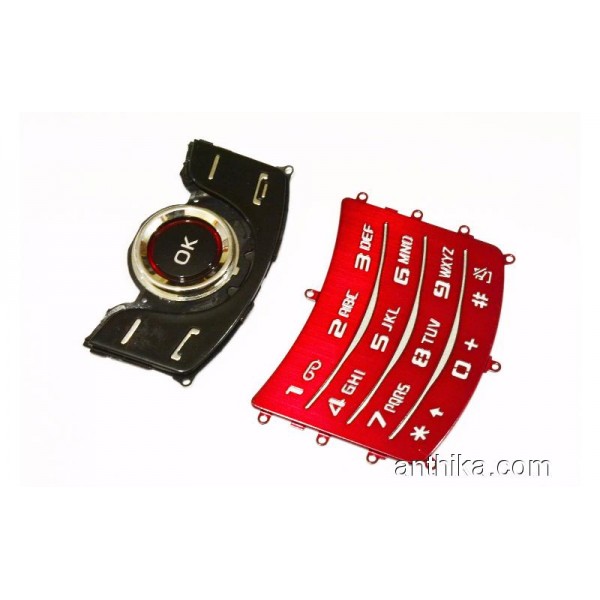 Samsung S5200 Tuş Orjinal Keypad Red New